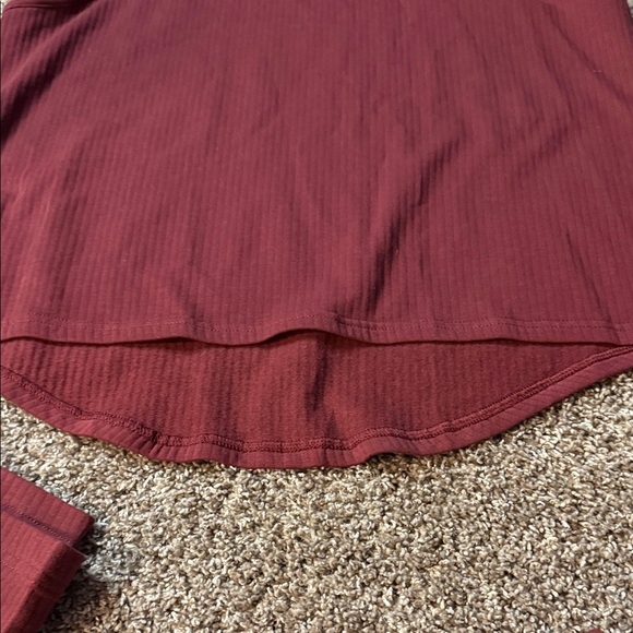 Savage X Fenty Maroon Ribbed Apparel pajama set XL - Picture 5 of 7